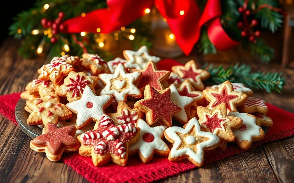 Traditional German Christmas Cookies Made at Home