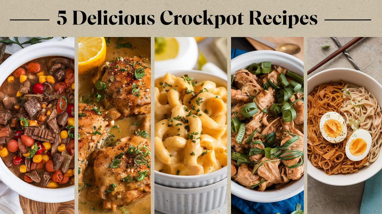 5 Delicious Slow Cooker Recipes