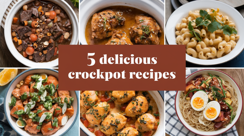 5 Delicious Slow Cooker Recipes