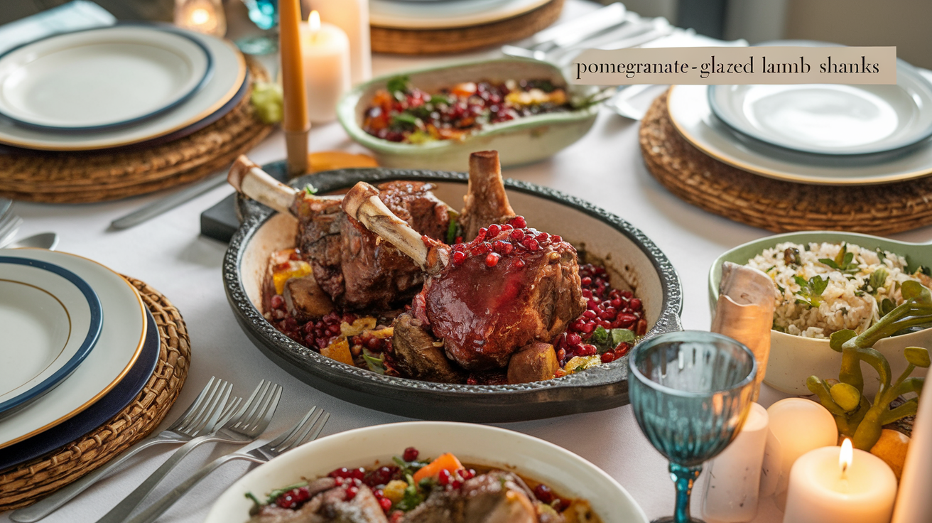 Pomegranate-Glazed Lamb Shanks: A Middle Eastern-Inspired Feast