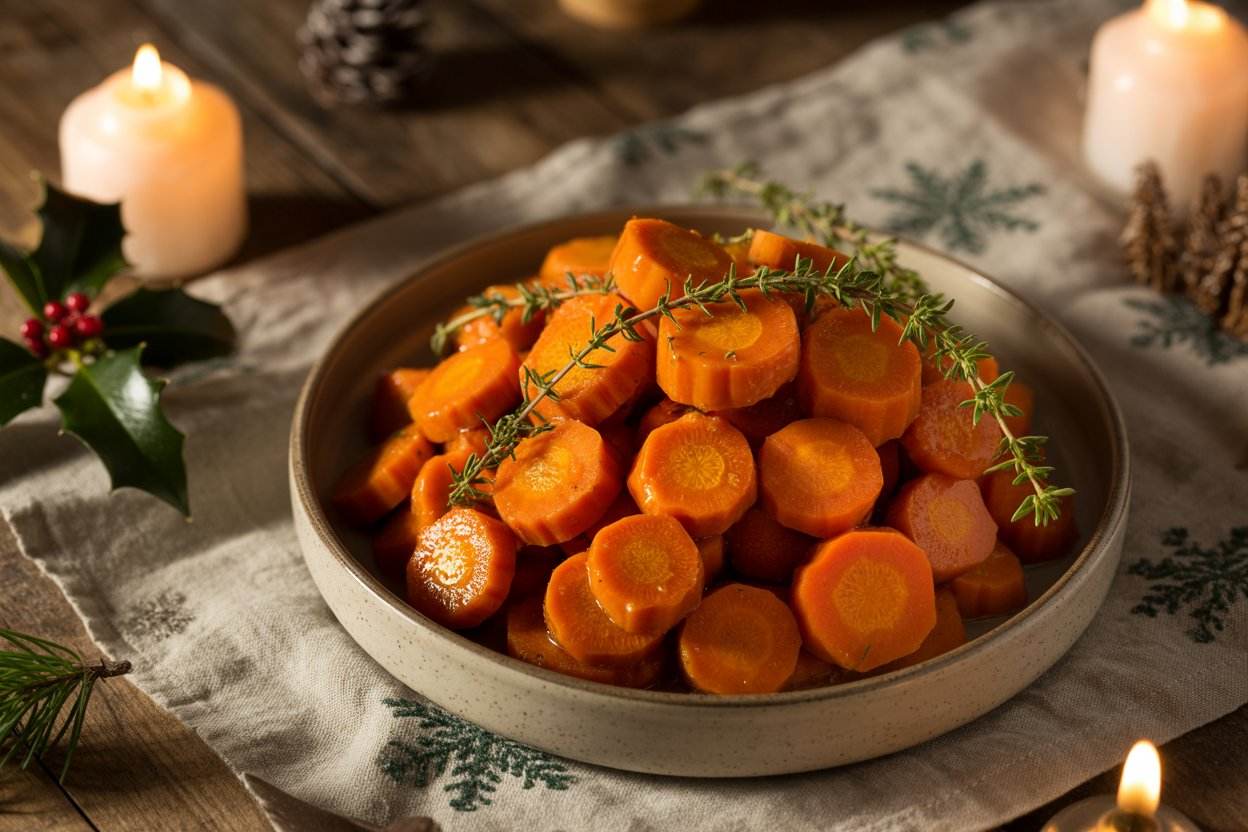 Maple Glazed Carrots with Thyme