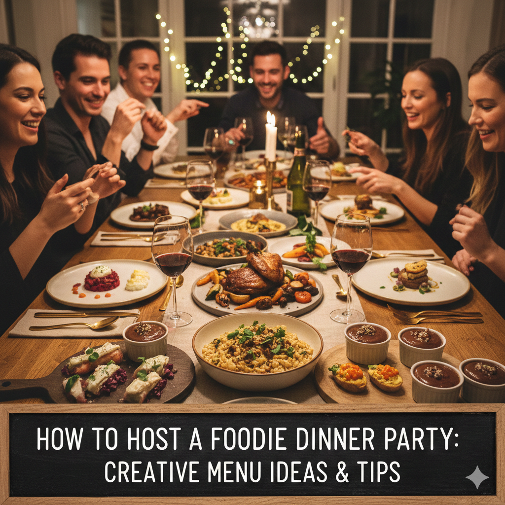 How To Host A Foodie Dinner Party: Creative Menu Ideas And Tips