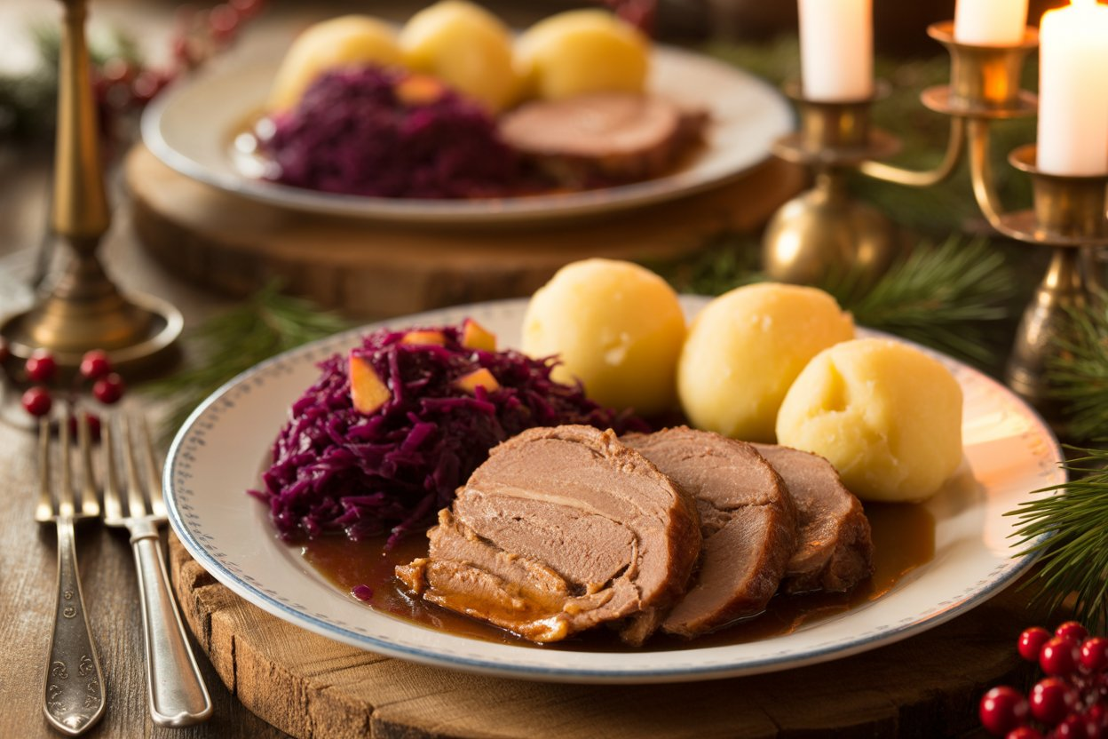 A Traditional German Christmas Dinner - Sauerbraten